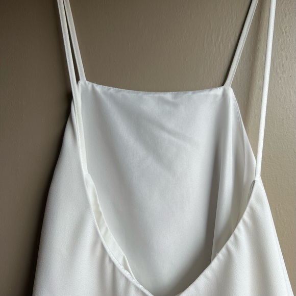 White Cross-Back Dress - Picture 6 of 6